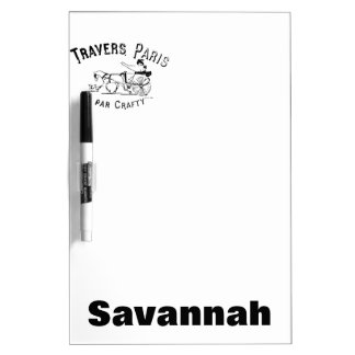Par Crafty Paris Horse and Buggy Dry Erase Board