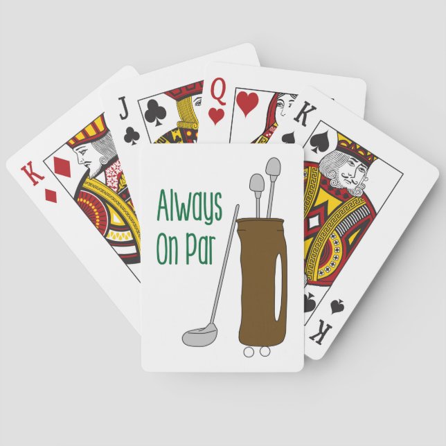 Par Golf Poker Cards (Back)