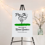 Par Off for an UnForeGettable 50th Birthday Party Foam Board<br><div class="desc">Celebrate in style with this modern golf-themed Welcome sign! The sleek design, featuring a golf ball on a tee and "Par Tee" on the front, is perfect for organizing a 50th birthday event for a golf enthusiast. The birthday person's name is highlighted in a beautiful script font, adding elegance to...</div>