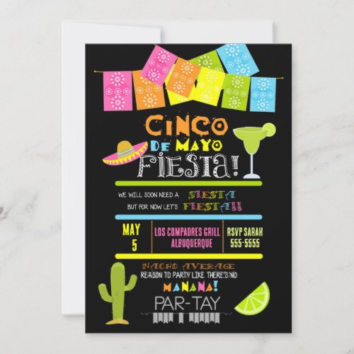 PARTAY Cinco de Mayo Party Invitation