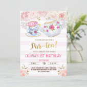 Par-tea, par tea girl birthday invitation. invitation | Zazzle