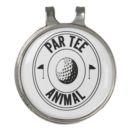 Par_Tee Animal funny golfing Dad Gift Golf Hat Clip