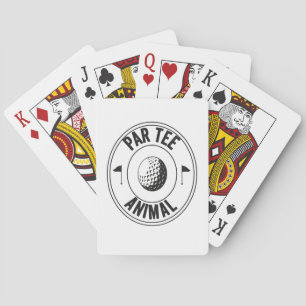 Par-Tee Animal funny golfing Dad Gift Poker Cards