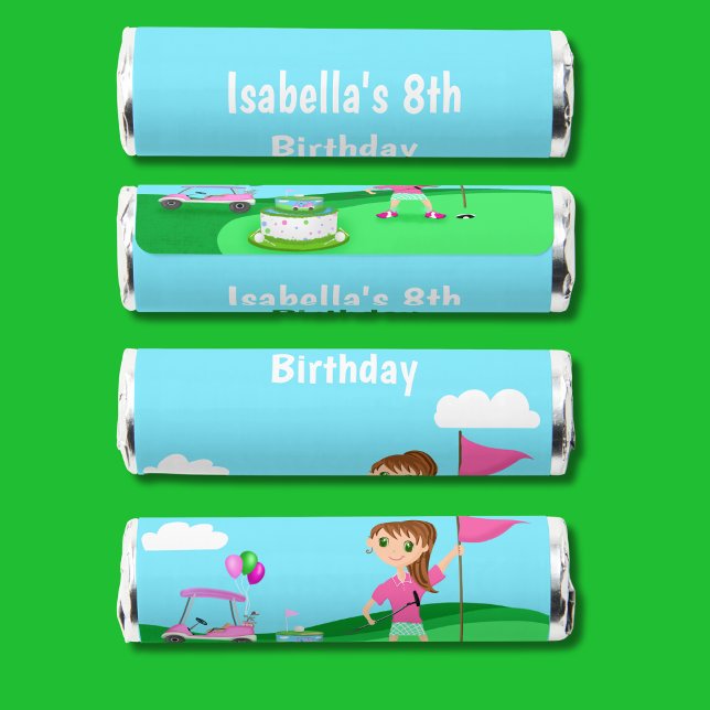 Par-Tee Chibi Girl Birthday Golf Party Breath Savers® Mints (Creator Uploaded)