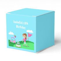 Par-Tee Chibi Girl Birthday Golf Party Favor Boxes