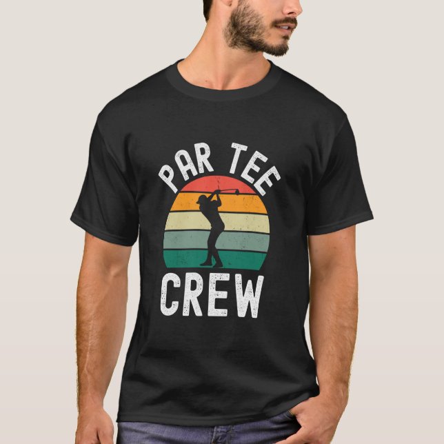 Par Tee Crew Funny Golf Bachelor Party Humor Retro (Front)