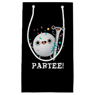 Par-Tee cute Golf Pun Dark BG Small Gift Bag