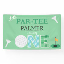 Par-tee Golf 1st Birthday Golfing Party Banner