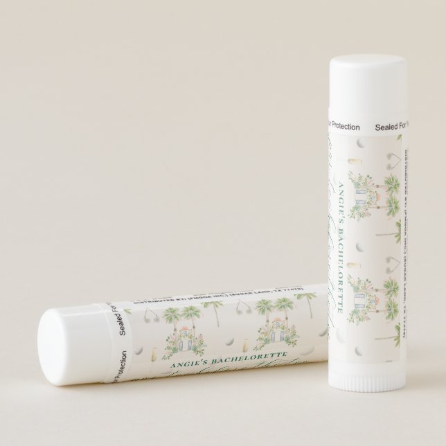 Par-Tee in Palm Springs | Golf Bachelorette Lip Balm (Rotated Right)