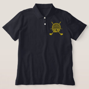 Par Tee Misfit Funny Golf Design With Crossed Club