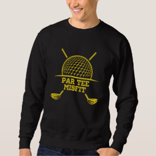 Par Tee Misfit Funny Golf Design With Crossed Club