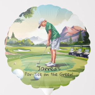 Par-tee on the Green Balloon