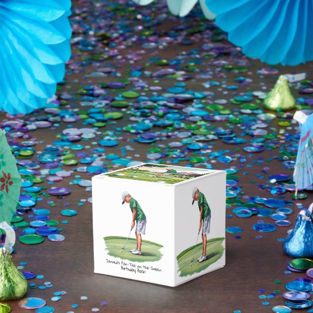 Par-Tee on the Green Golf Birthday Bash Favor Boxes (Party)