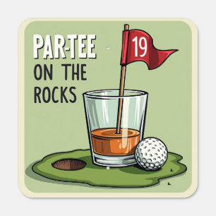 Par-Tee On The Rocks Custom Golf Sign