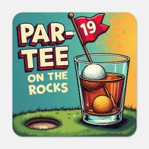 Par-Tee On The Rocks Metal Golf Parking Sign