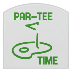 Par Tee Time Door Sign