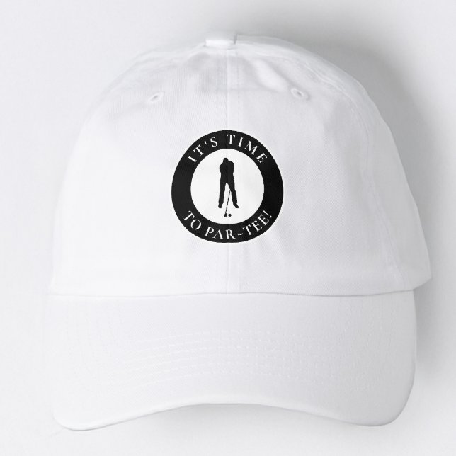 Par Tee Time Funny Men's Golfer For Him Hat (Creator Uploaded)