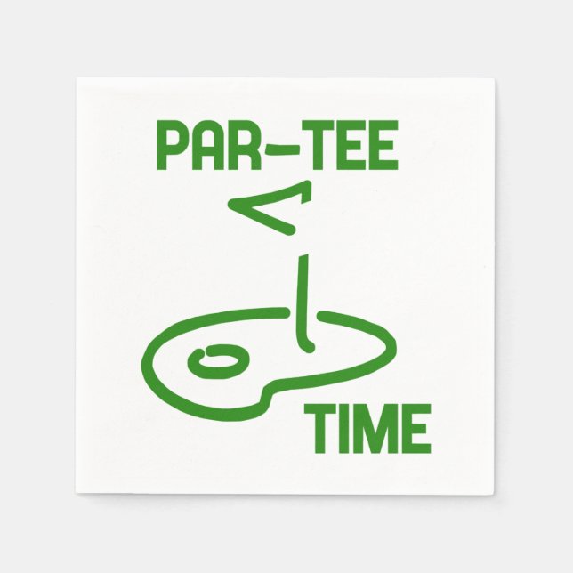 Par Tee Time Napkins (Front)