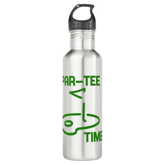 Par Tee Time Stainless Steel Water Bottle (Front)