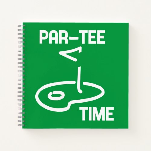 Par_Tee Time White   Notebook