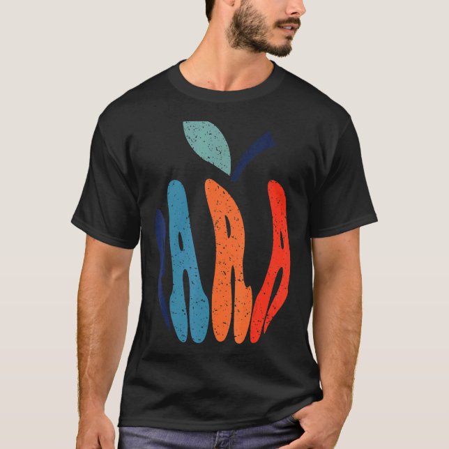 Para Back To School 1st Day Of School Apple Design T-Shirt (Front)