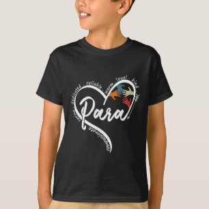 Para Heart Paraprofessional Teacher Paraeducator T-Shirt