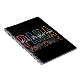 Para Paraprofessional Paraeducator First Day Back Notebook