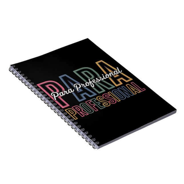 Para Paraprofessional Paraeducator First Day Back Notebook (Right Side)