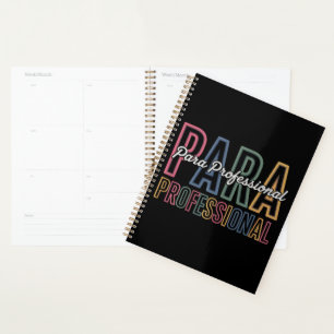 Para Paraprofessional Paraeducator First Day Back Planner