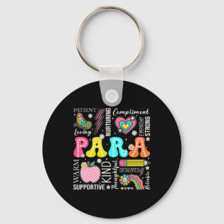 Para Professional Educator 1st Day Of Back To Scho Keychain