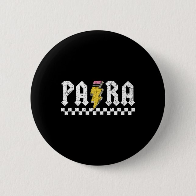 Para Squad Paraprofessional Para Teacher  Button (Front)
