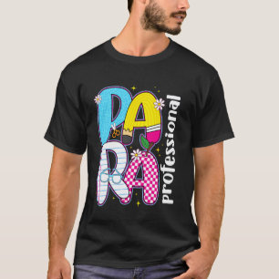 para Squad Paraprofessional Teacher Retro Back to T-Shirt