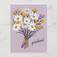 Parabens CONGRATULATIONS Daisy Bouquet Custom