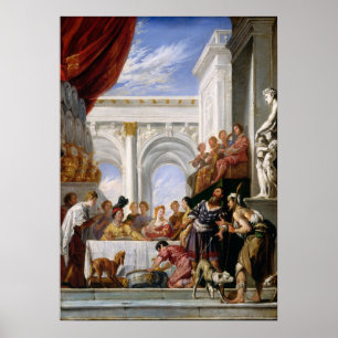 Parable of Lazarus, Domenico Fetti Fine Art Poster