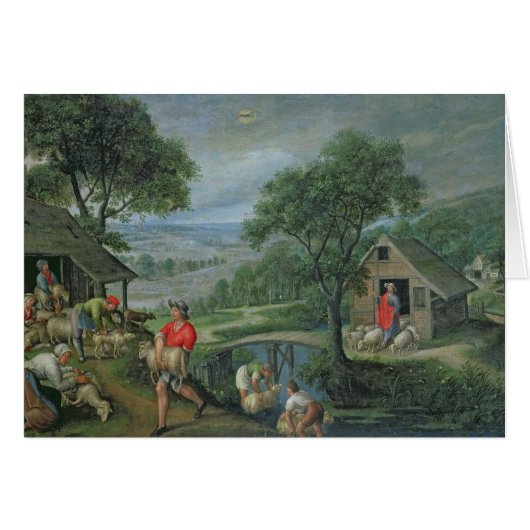Parable of the Good Shepherd, c.1580-90 Cards (Front Horizontal)