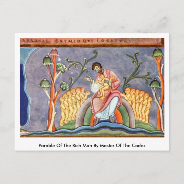 Parable Of The Rich Man By Master Of The Codex Postcard (Front)
