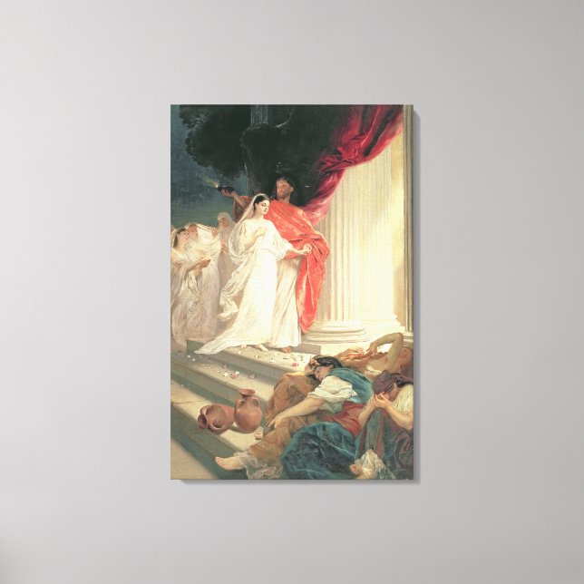 Parable of the Wise and Foolish Virgins, 1886 Canvas Print (Front)