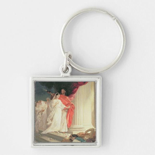 Parable of the Wise and Foolish Virgins, 1886 Keychain (Front)
