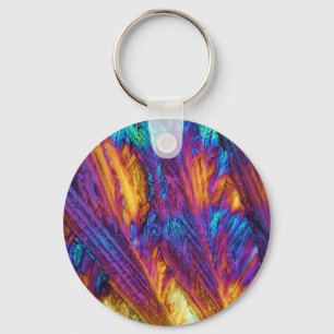 Paracetamol under the microscope keychain