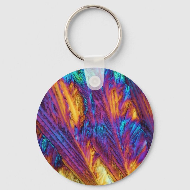 Paracetamol under the microscope keychain (Front)