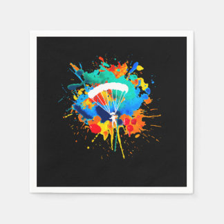 Parachute Colors Skydiver Skydiving Napkins