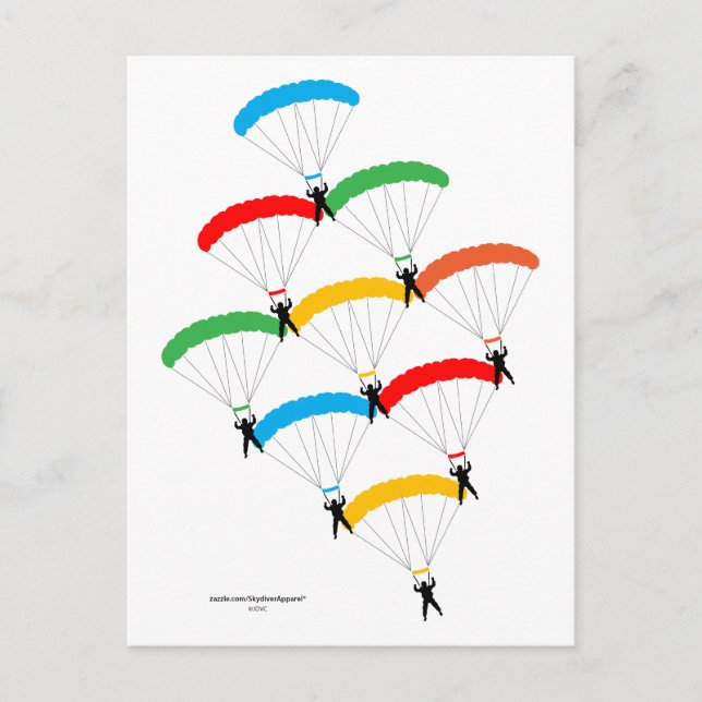 Parachute Formation Postcard (Front)