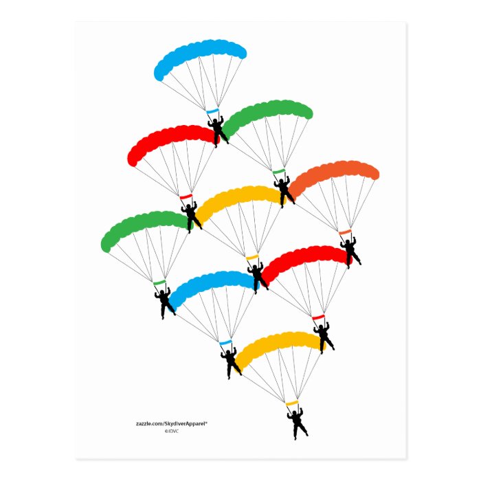 Parachute Formation Postcards