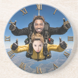 Parachute Jump Photo Gift Skydiving Face Swap Coaster