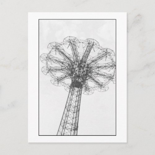 Parachute Jump Tower Coney Is NY postcard