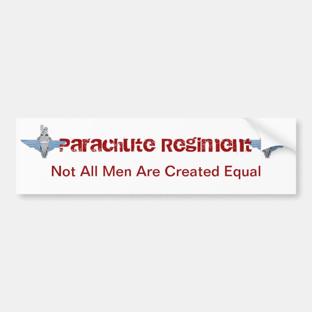 parachute regiment - equal bumper sticker (Front)
