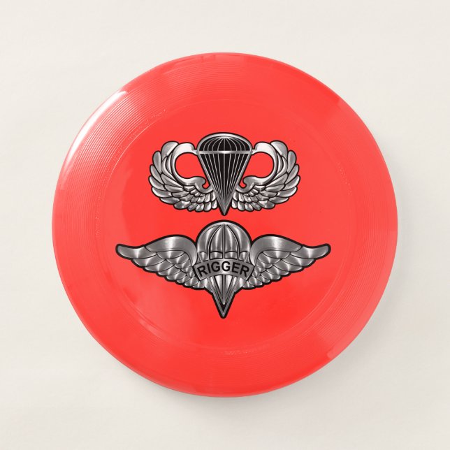 Parachute Rigger (AIRBORNE) Wham-O Frisbee (Front)