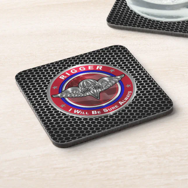 Parachute Rigger-Amazing Airborne Soldiers Beverage Coaster | Zazzle