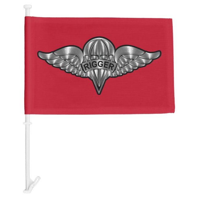 Parachute Rigger-Amazing Airborne Soldiers Car Flag (Front)