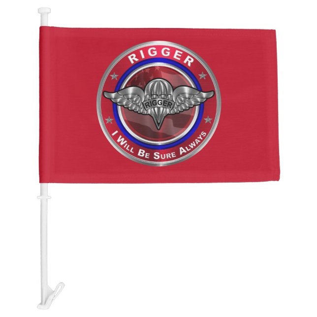 Parachute Rigger-Amazing Airborne Soldiers Car Flag (Front)